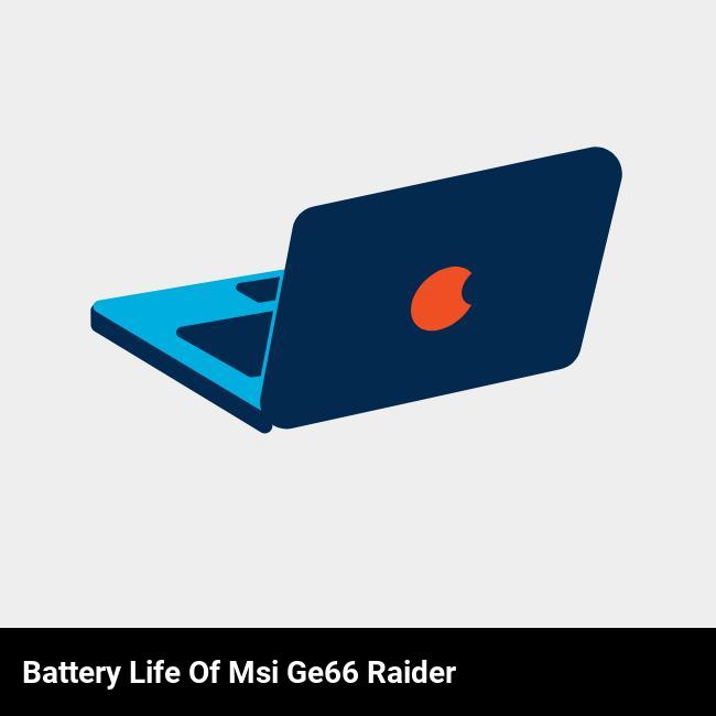 Battery Life of MSI GE66 Raider