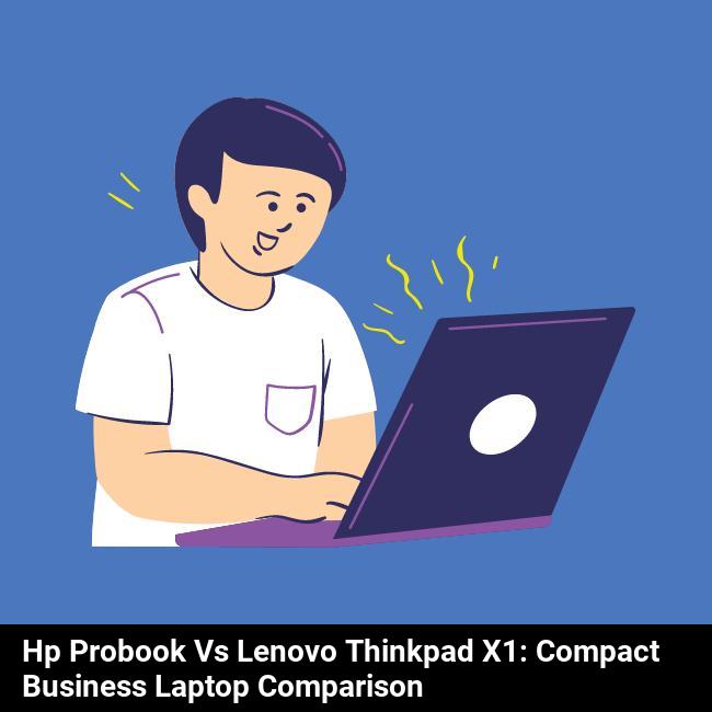 HP ProBook vs Lenovo ThinkPad X1: Compact Business Laptop Comparison