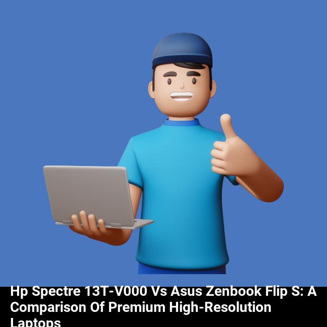 HP Spectre 13t-v000 vs Asus ZenBook Flip S: A Comparison of Premium High-Resolution Laptops