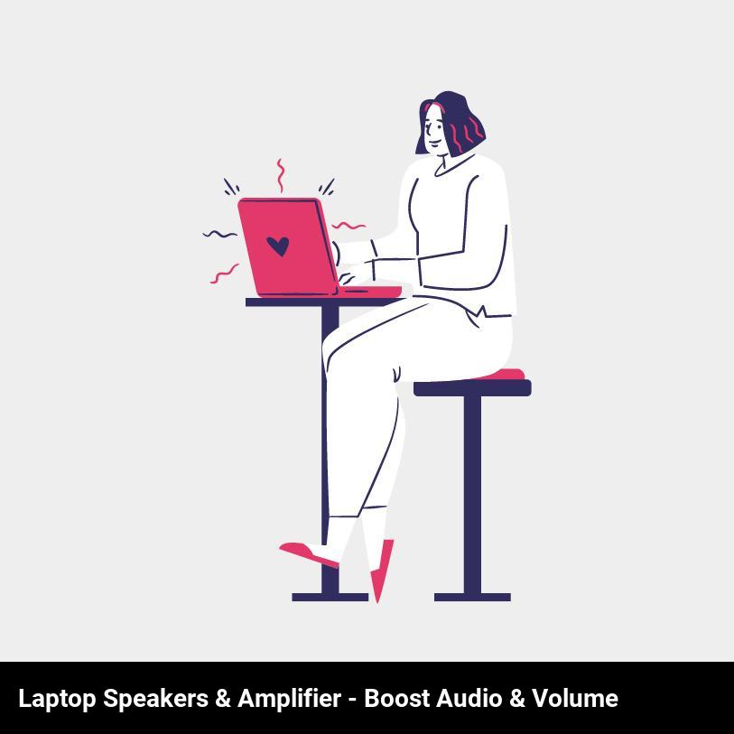 Laptop Speakers & Amplifier - Boost Audio & Volume