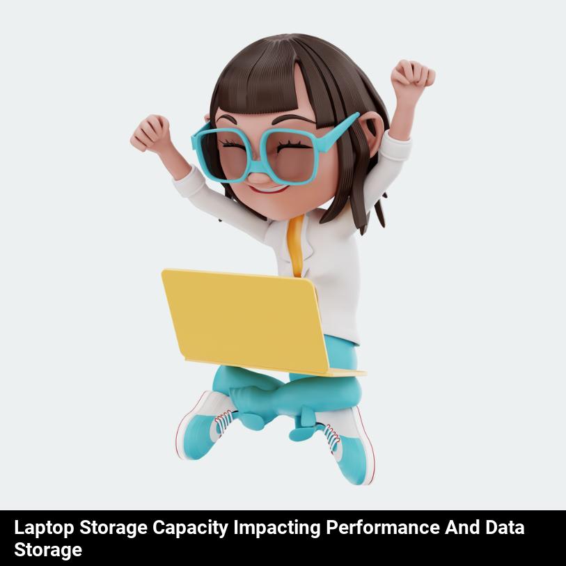 Laptop storage capacity impacting performance and data storage